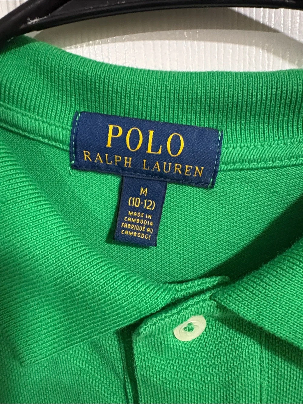 Polo by Ralph Lauren Bright Green Short Sleeve Polo with Yellow Logo